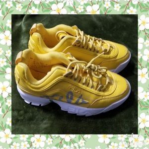 Fila Yellow tennis shoes